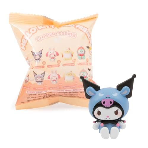 Image of Hello Kitty Mini Figure Blind Bag – 1 Random Figure Included (4cm Dressing Up Series), Collect 1 of 6 Characters in Regular or Flocked Style, Cute Sanrio Surprise Toy for Fans