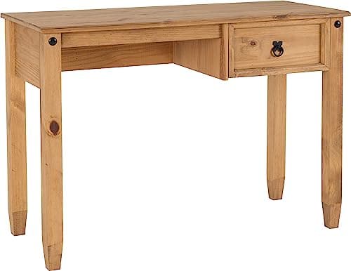 Image of Seconique Budget Mexican Study Desk in Distressed Waxed Pine