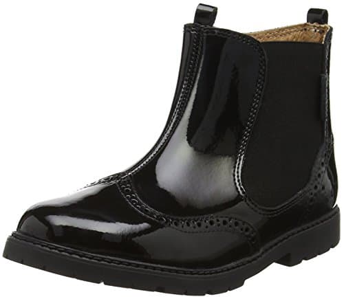 Image of Start-rite Chelsea, Girls’ Chelsea Boots, Black (Black Patent_3), 2.5 UK (35 EU)