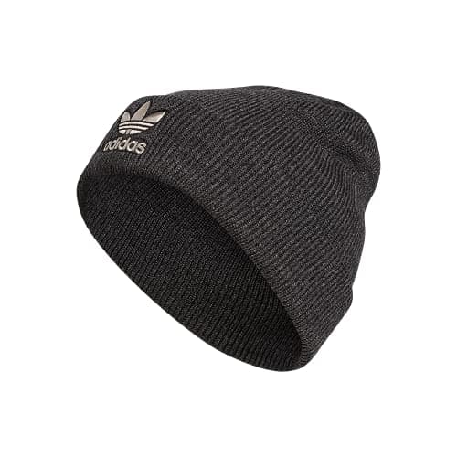 Image of adidas Originals Trefoil Beanie, Black/Alumina Beige, One Size