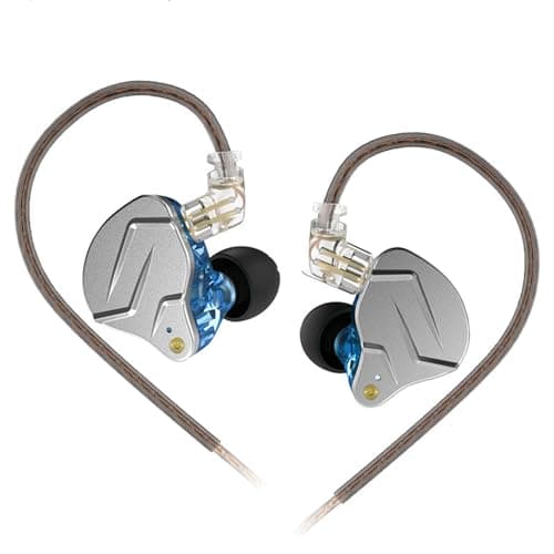 Image of Yinyoo KZ ZSN PRO in-Ear Headphones HiFi Noise-isolating in Ear Monitor Bass High Fidelity Earbuds Earphones with 1DD 1BA Hybrid Balanced Armature & 3.5mm Audio Plug Detachable Cable(Blue no mic)