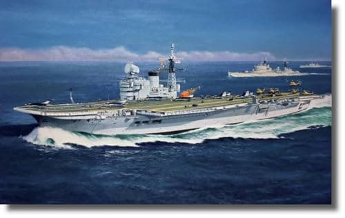 Image of Airfix - Vintage Classics Set - A04201V HMS Victorious - Plastic Model Ship Kits for Adults & Children 8+, Set Includes 94 Pieces - 1:600 Scale Model Ship Set