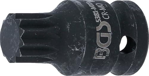 Image of BGS 5381-M18 | Impact Bit Socket | length 43 mm | 12.5 mm (1/2") Drive | Spline (for XZN) M18