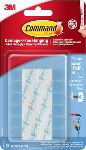 Image of Command Clear Refill Strips Mini 40Strips/PK/ 12PK/CS