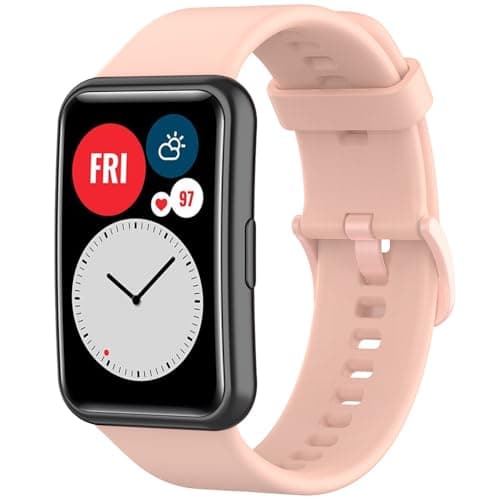 Image of Huawei Watch Fit Silicone Sport Replacement Bracelet Band - Elegant/Watch Fit Special Edition