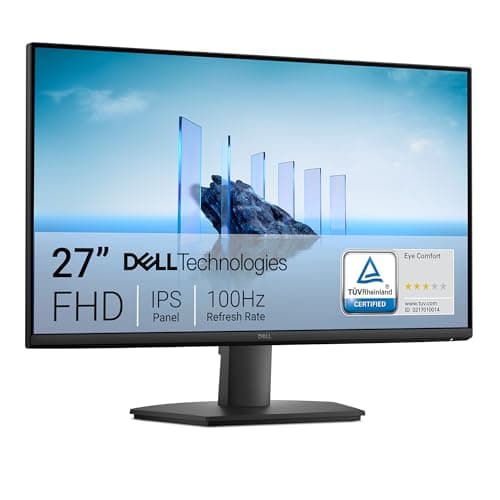 Image of Dell 27 Monitor - SE2725HM, Full HD (1920x1080), 100Hz, IPS, 5ms, VESA (100x100mm), HDMI, VGA, 3 Year Warranty, Black