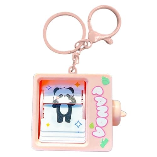 Image of - Game Keychain - Creative Animation Side Toy, Mini Machine Key Chain, Anti-Lost Decoration | Ideal for Party Favors, Birthdays, Classroom Prizes, Tas, pink, Siehe Beschreibung