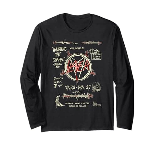 Image of Slayer Haunting 84 Flier Long Sleeve T-Shirt
