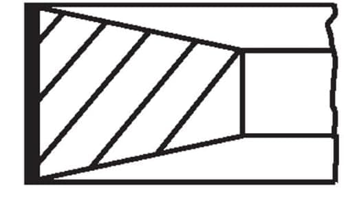 Image of MAHLE ORIGINAL 040 06 N2 Piston Ring Set Piston Segment Set Piston Rings Piston Rings