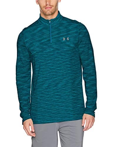 Image of Under Armour Men's Threadborne Seamless ¼ Zip,Bayou Blue/Graphite, XXX-Large