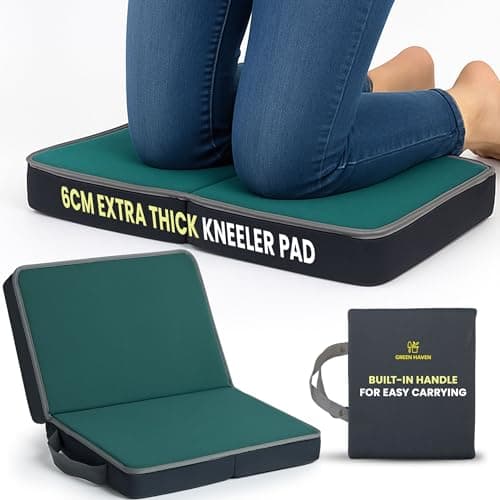 Image of Green Haven Folding Memory Foam Garden Kneeling Pad – 6cm Memory Foam, Lightweight & Portable with Handles, Perfect for Gardening, Bath Kneeler, Seat Cushion, Indoor & Outdoor Support