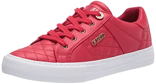 Image of GUESS Women's Loven3 Sneaker, Red, 4 UK
