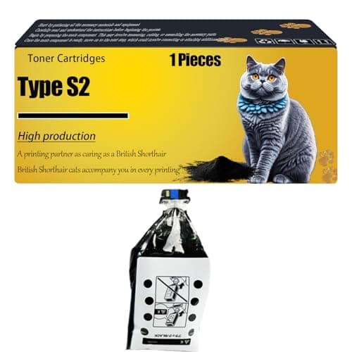 Image of WZLAD Type S2 Compatible for Ricoh Toner Cartridges 888372 888375 888387 888374 888386 888373 888385 DT60YLW Aficio 3260C 3260CMF 5560C Printers, High Yield Alternatives Reliable Printing (Black)
