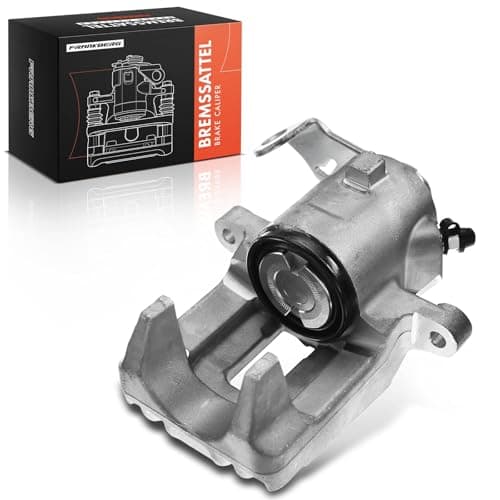 Image of Frankberg Brake Caliper Disc Brake Rear Left Aluminium Compatible with Golf IV Polo Fabia I Fabia II A3 Leon Ibiza III TT Cordoba Toledo II R.o.o.m.s.t.e.r Replace# 1J0615423D