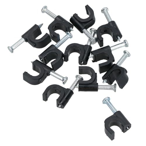 Image of Hozelock Wall Clips Fasteners Support For 4mm Micro Irrigation Pipe 12pc