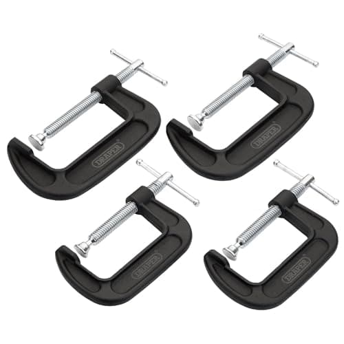 Image of Draper 18992 Heavy Duty G-Clamp Set (4 Piece)