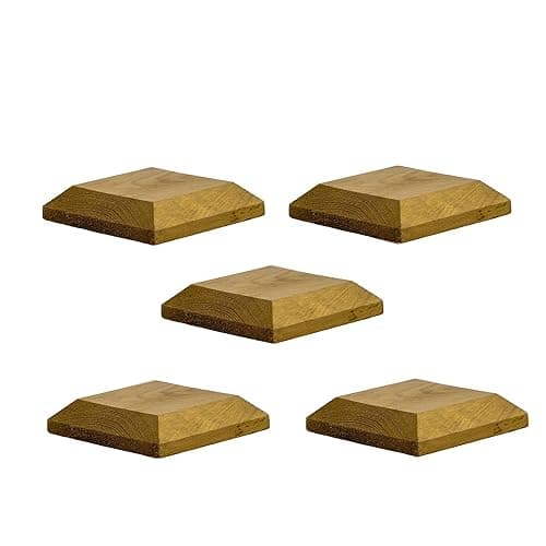 Image of Timber Fence Post Cap | Fits 4x4" (100x100mm) Posts | Green | Square Posts | Pack of 5