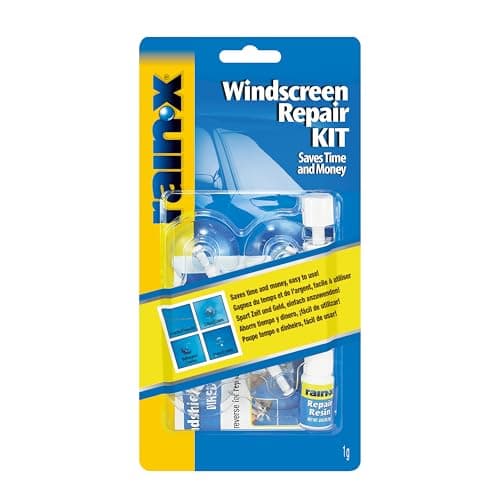 Image of Rain-X Windscreen Repair Kit - Quick & Cost-Effective Solution for Cracks & Chips - Easy Application - Prevents Spreading - Strengthens Glass - 15-Minute Repair
