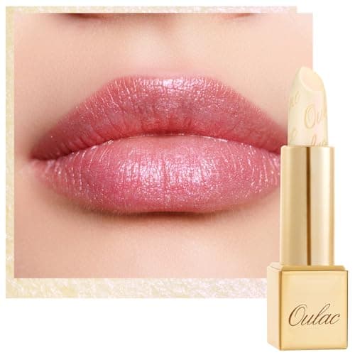 Image of OULAC Metallic Shine Lipstick - Sheer White Lip Balm, Lightweight Soft Lip Base Ultra Hydrating, Moisturizing Primer for Lips, Vegan & Cruelty-Free, Sheer Coverage Lip Color 4.3 g/0.15, Crystal Veil