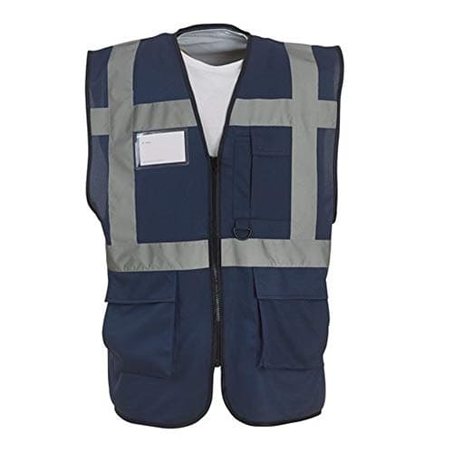 Image of Yoko Hi-VIS Premium Executive/Manager Waistcoat/Jacket (XL) (Navy Blue)