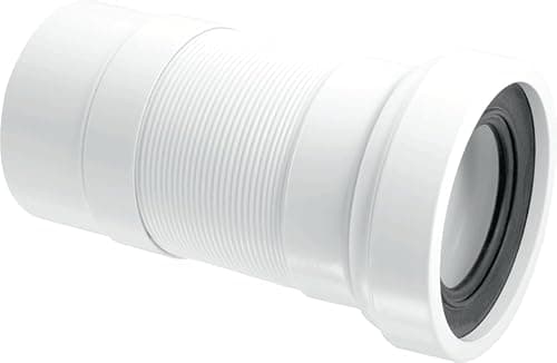 Image of McAlpine Plain End Outlet Straight Flexible WC Pan Connector 170-410mm Length WCF26P