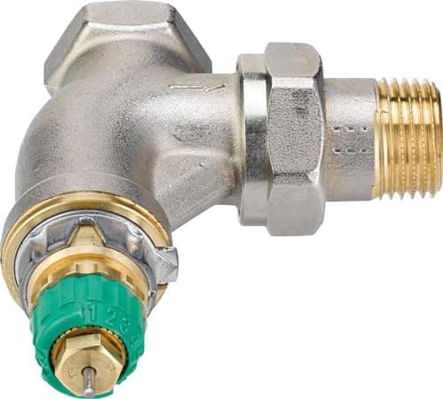 Image of Danfoss Dynamic Valve RA-DV 15 Pressure Independent R 1/2 Corner Nickel-Plated 013G7723