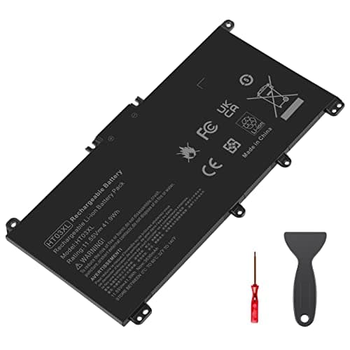 Image of LabTEC HT03XL Laptop Battery for HP Pavilion, 11.55V 41.9Wh Rechargeable Laptop Battery for l11119-855 240 G7 245 250 255 14-CE 14-CF 14-CK 14-cm 14-DF 14-MA 14Q-CS 14Q-CY 14S-CF Series