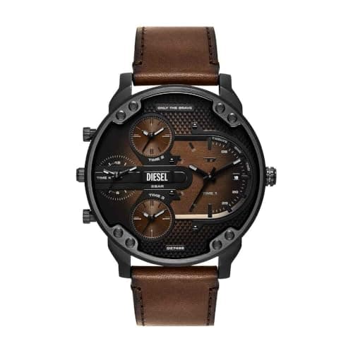 Image of Diesel Mr. Daddy Watch for Men, Quartz Three Hand Multifunctional Movement with Stainless Steel Strap