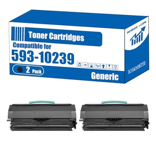 Image of TOEPPEX Compatible for Dell 593-10239 Toner Cartridges 1720 1720DN 1720N Printers, High Yield 3500 Pages, Accurate Imaging Rich Colors (2-Pack Black)