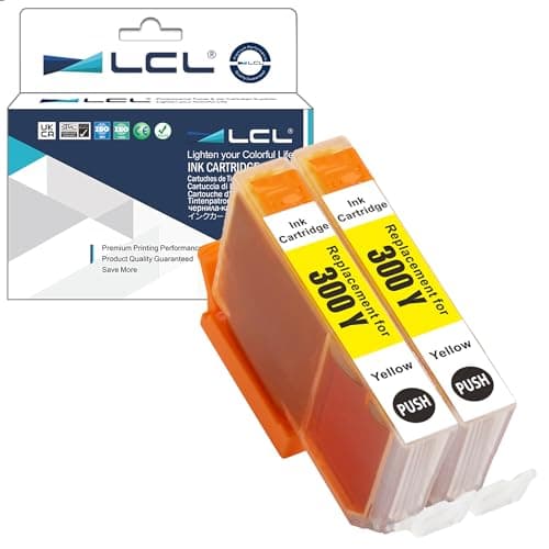 Image of LCL Compatible Ink Cartridge PFI-300 PFI-300Y (2Pack Yellow) Replacement for Canon imagePROGRAF PRO-300