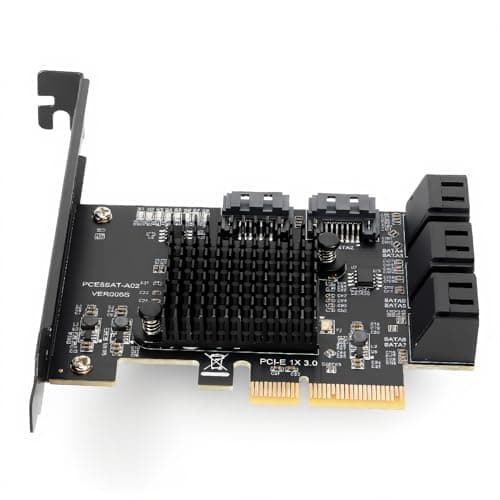 Image of YUEHISY SATA Card 8 Port PCIe Expansion Board 6Gb/s Hot Swappable Boot Support with LED Indicator for WINDOWS