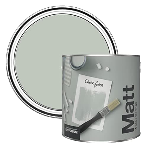 Image of Rust-Oleum Colours Matt Emulsion Wall and Ceiling Paint - Chalk Green 2.5L