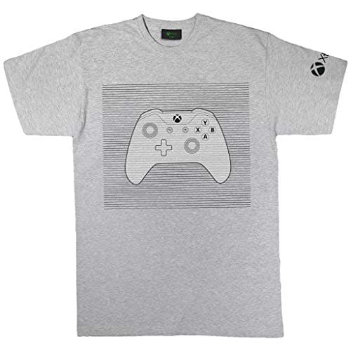 Image of Xbox Mono Controller Boyfriend Fit T-Shirt, Womens, Grey, Official Merchandise