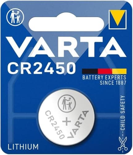 Image of Varta CR 2450 Lithium 3V Non-Rechargeable Battery - Non-Rechargeable Batteries (Lithium, Button/Coin, 3 V, CR2450, 560 mAh, Silver)