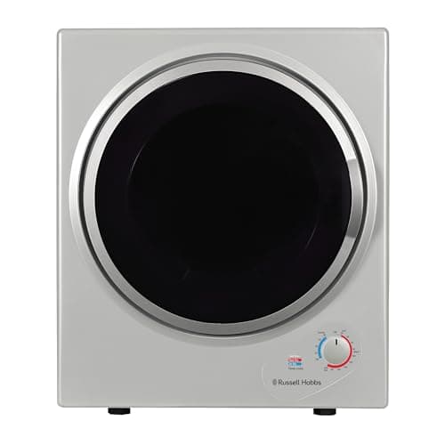 Image of Russell Hobbs RH3VTD800S Silver 2.5kg Compact Mini Vented Tumble Dryer, Portable, Freestanding Table top Dryer with 3 Heat Settings small