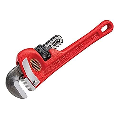 Image of RIDGID 31020 14-inch Heavy-Duty Straight Pipe Wrench, 14-inch Plumbing Wrench, Red