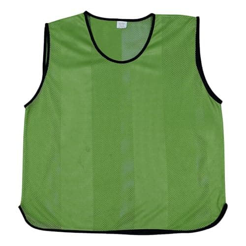 Image of Sterling Sports 10 X Training Bibs Sports Mesh Football Bibs Adult - Quick Dry Football Training Equipment For Soccer, Rugby, Basketball & Cricket - Ideal Team Practice Vests (Green, Senior)