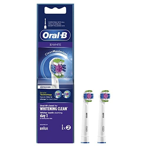 Image of Oral B 3D White Replacement Brush Heads, Pack of 2