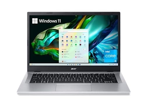 Image of Acer Aspire 3 A314-36P-35UU Slim Laptop | 14.0" Full HD IPS Display | Intel Core i3-N305 Processor | Intel UHD Graphics | 8GB LPDDR5 | 128GB NVMe SSD | Wi-Fi 6 | Windows 11 Home in S Mode,Silver