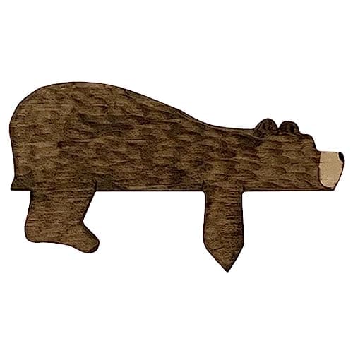 Image of higyee Over Door Wall Decor - Lovely Handmade Wooden Bear Holder, Rustic Decorative Wall Accent, Perfect for Hanging