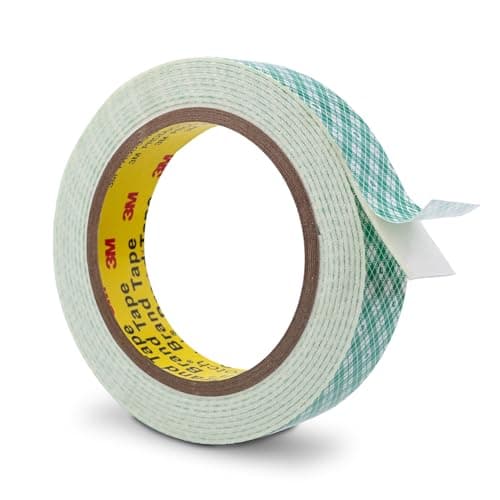 Image of 3M Double Sided Foam Tape 25mm x 300cm Double Coated Urethane Strong Adhesion Heavy Duty Polyurethane Adhesive Tape Packing Material White for Packing Manufacture Use Cushioning