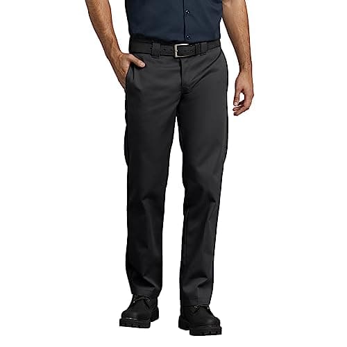 Image of Dickies Men's S/Stght Pant Workwear Trousers, Black, 30W 30L UK