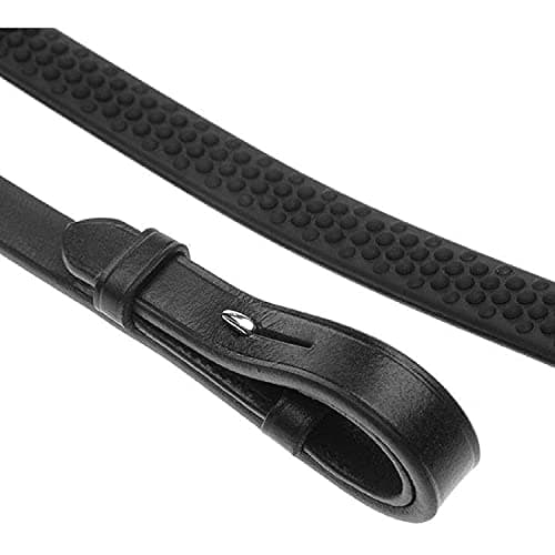 Image of Shires Aviemore Soft Rubber Grip Reins 61 x 5/8" Black