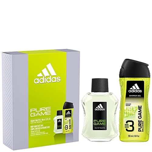 Image of Adidas Pure Game Gift Set for Him, 100ml Eau de Toilette & 250ml Shower Gel