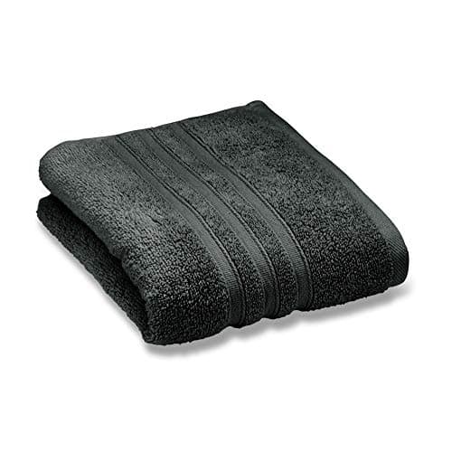 Image of Catherine Lansfield Zero Twist Cotton 30x30cm Face Cloth Pair Charcoal Grey