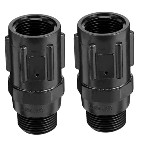 Image of 2PCS Water Pressure Regulator,Irrigation Kit 15psi Garden Irrigation Systems 3/4 Inch Easy Drip Pressure Regulators Irrigation System Pressure Reducer