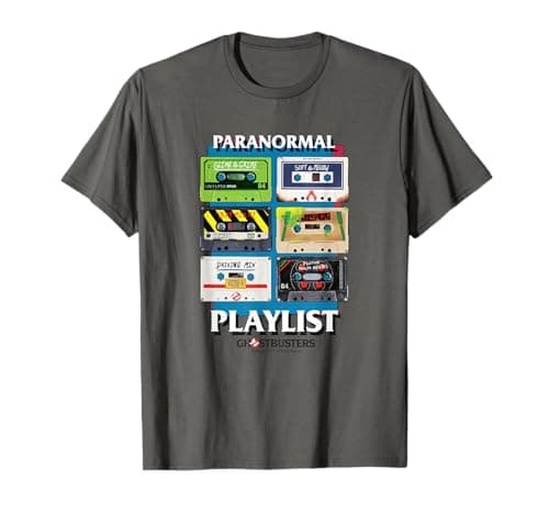 Image of Ghostbusters Paranormal Playlist with Logo T-Shirt