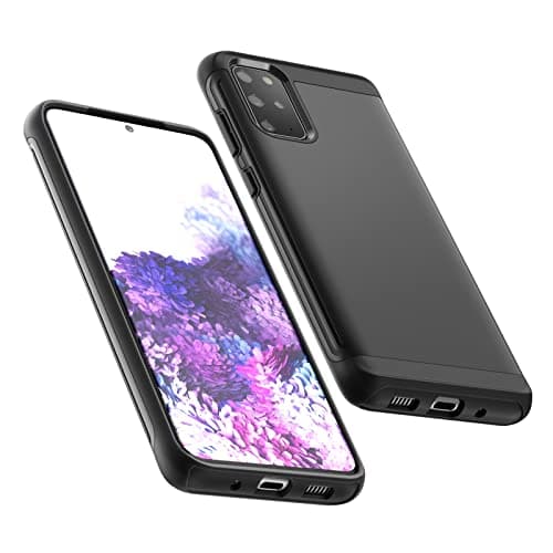 Image of JETech Heavy Shockproof Case for Samsung Galaxy S20, Dual Layer Rugged Protective Phone Cover with Shock-Absorption (Black)