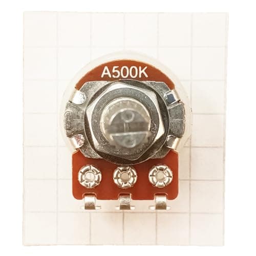 Image of Variable Resistor Potentiometer Solder Lug Splined Shaft Audio Volume Control Logarithmic A T18SL (A500K)