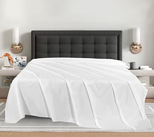 Image of Sapphire Collection 800 Thread Count Pure Egyptian Cotton Super Soft Hotel Quality Flat Sheet (Double Flat Sheet)